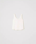 Satin Wide Strap Top - Snow by Twinset — view 6
