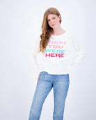 Fish You Were Here Longsleeve - White by StitchDrop | 25 South Boutiques