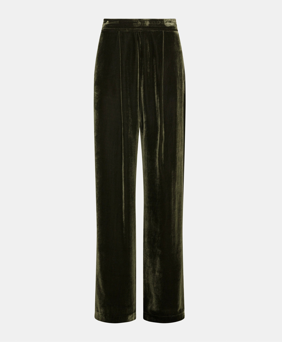 Pascal Smooth Velvet Pants - Matcha Green by Momonì — view 5