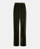 Pascal Smooth Velvet Pants - Matcha Green by Momonì — view 5