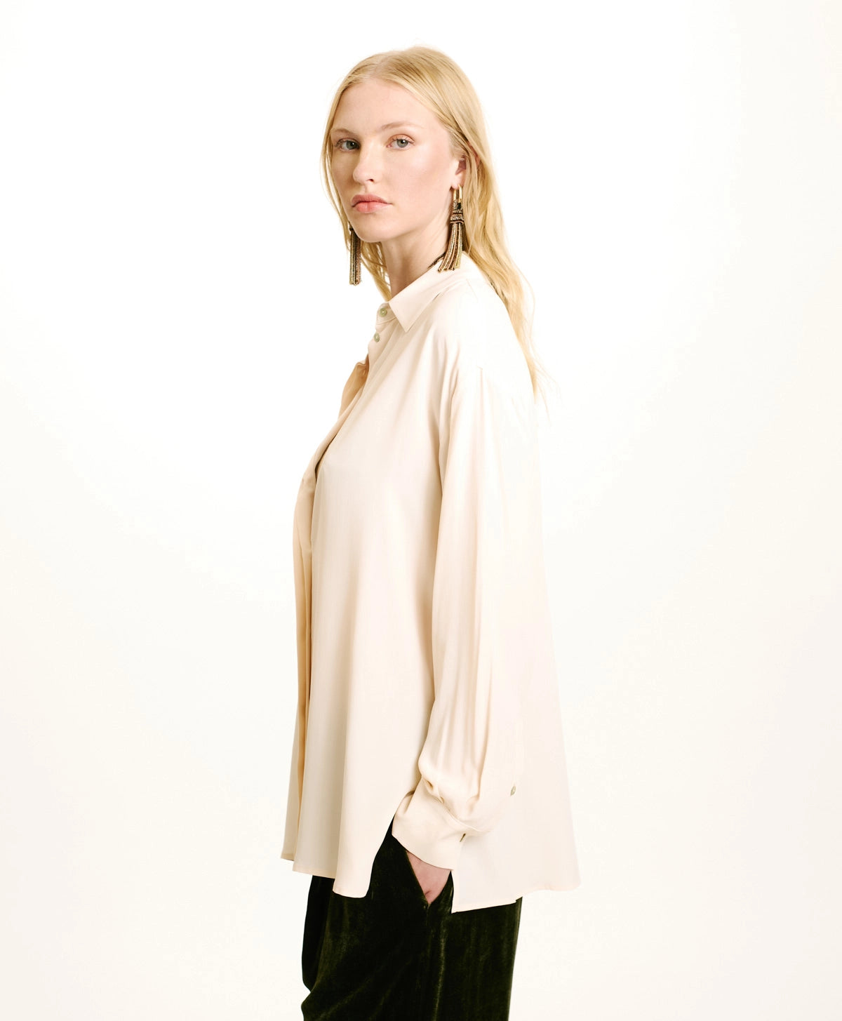 Sayonara Shirt - Cream by Momonì — view 3
