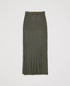 Knit Midi Skirt - Taupe Gold by Twinset — view 5