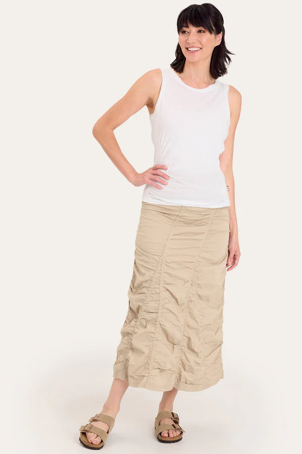 Gored Peasant Skirt - Sand by XCVI — view 4