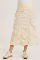 Gored Peasant Skirt - Toasted Almond by XCVI | 25 South Boutiques