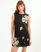 Cromwell Shift Dress - Black Multi by Veronica Beard — alternate view
