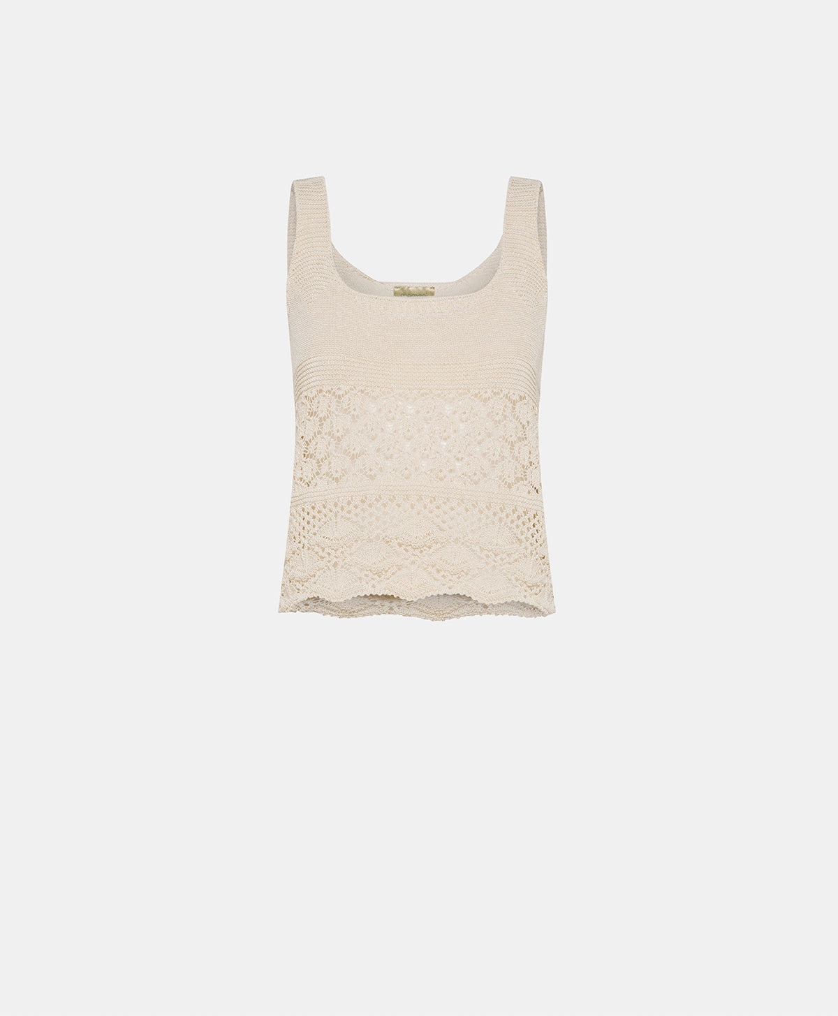 Jaime Crochet Top - Cream by Momonì — view 3