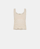 Jaime Crochet Top - Cream by Momonì — view 3
