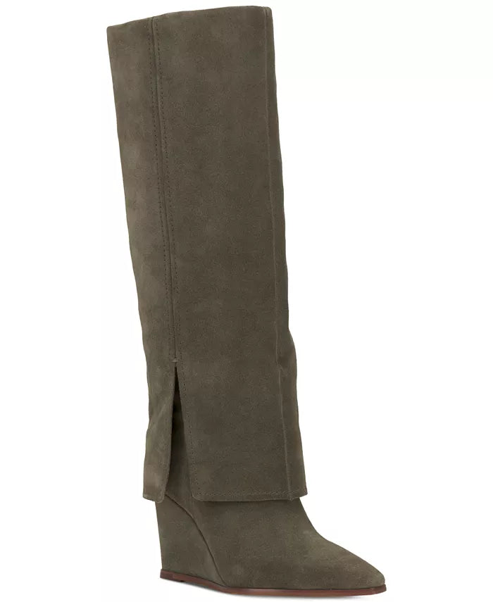Tibani Cuffed Tall Wedge Boot - Forest by Vince Camuto — alternate view