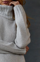 Cashmere Blend Turtleneck - Soft Orchid by Kristensen — alternate view