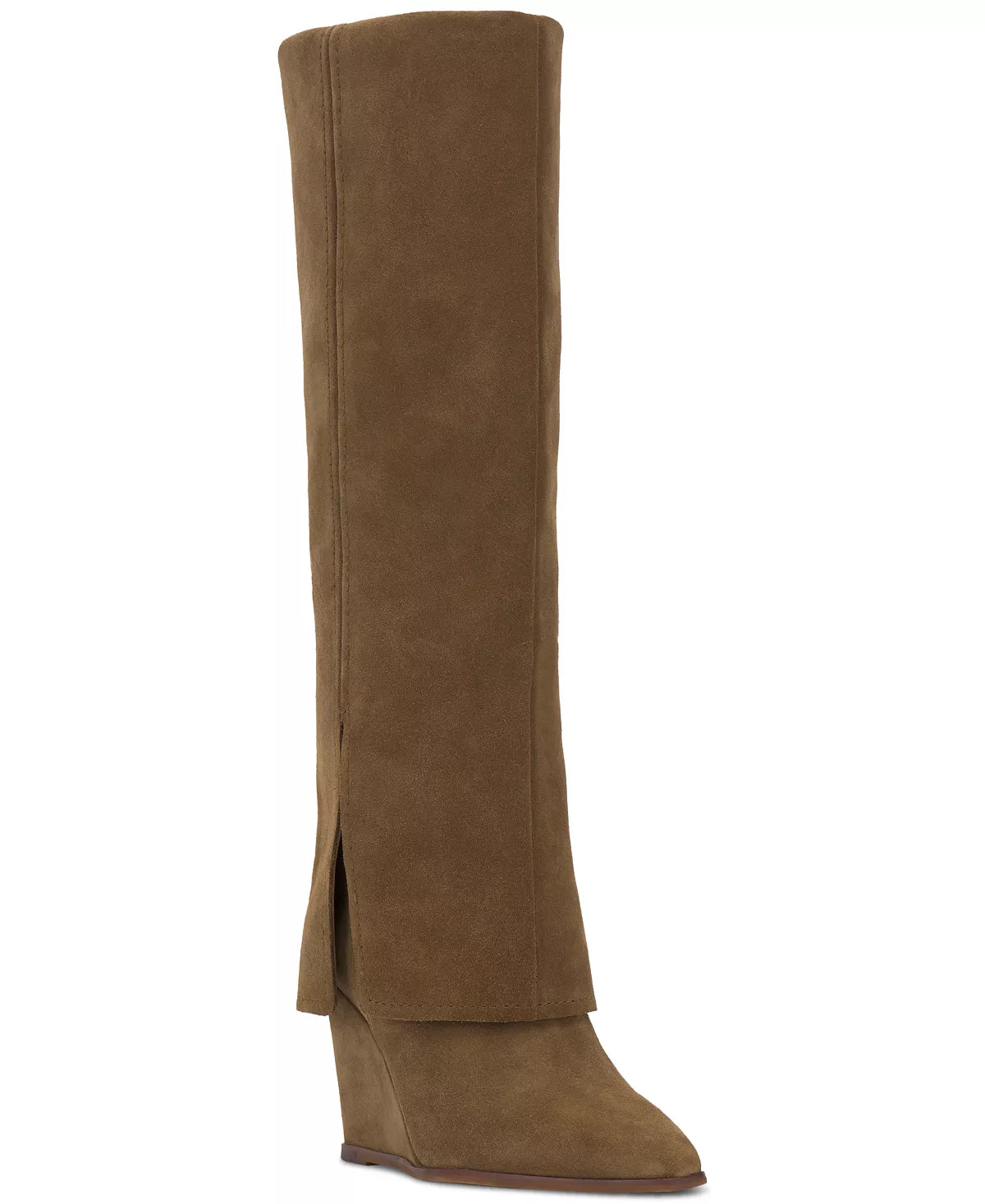Tibani Cuffed Tall Wedge Boot - Nutmeg Verona by Vince Camuto — alternate view