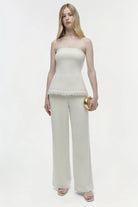 Theodora Bustier Top - Snow by Jonathan Simkhai — alternate view