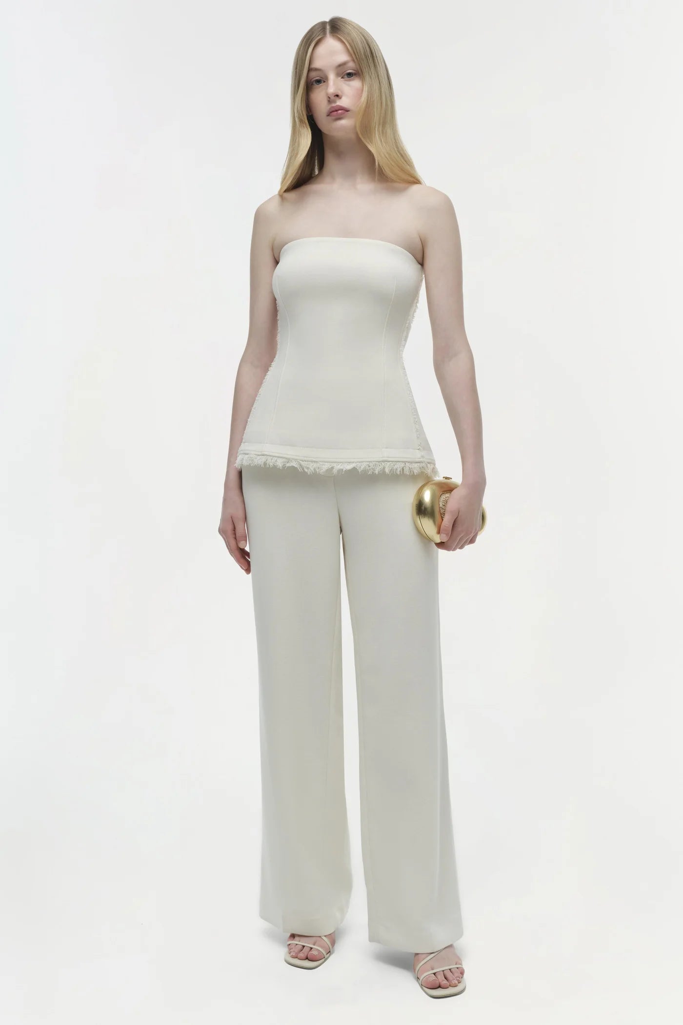 Theodora Bustier Top - Snow by Jonathan Simkhai — alternate view