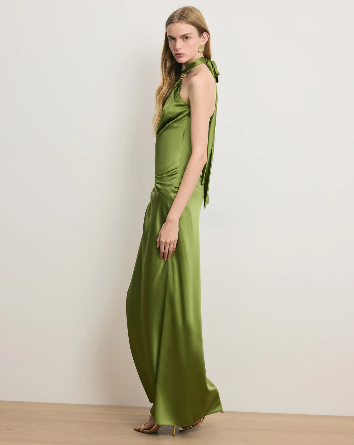Izaren Halter Maxi Dress - Cactus by Veronica Beard — alternate view
