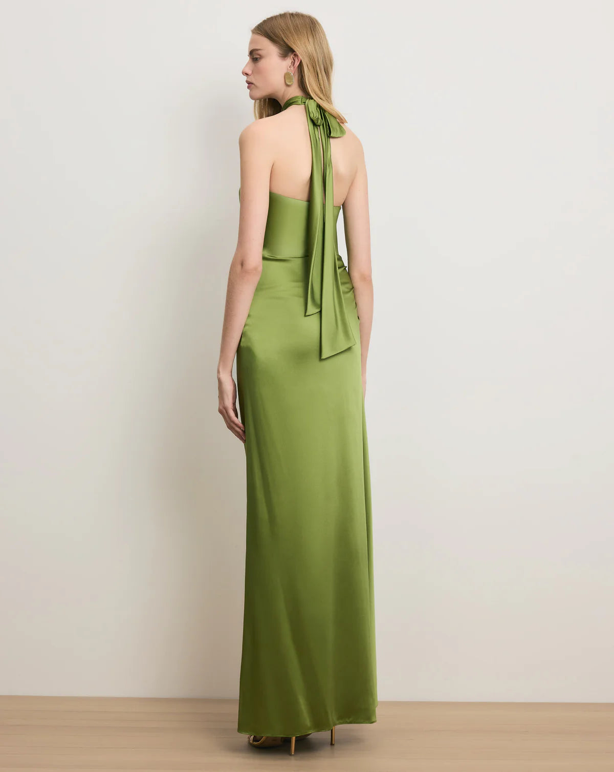 Izaren Halter Maxi Dress - Cactus by Veronica Beard — view 3