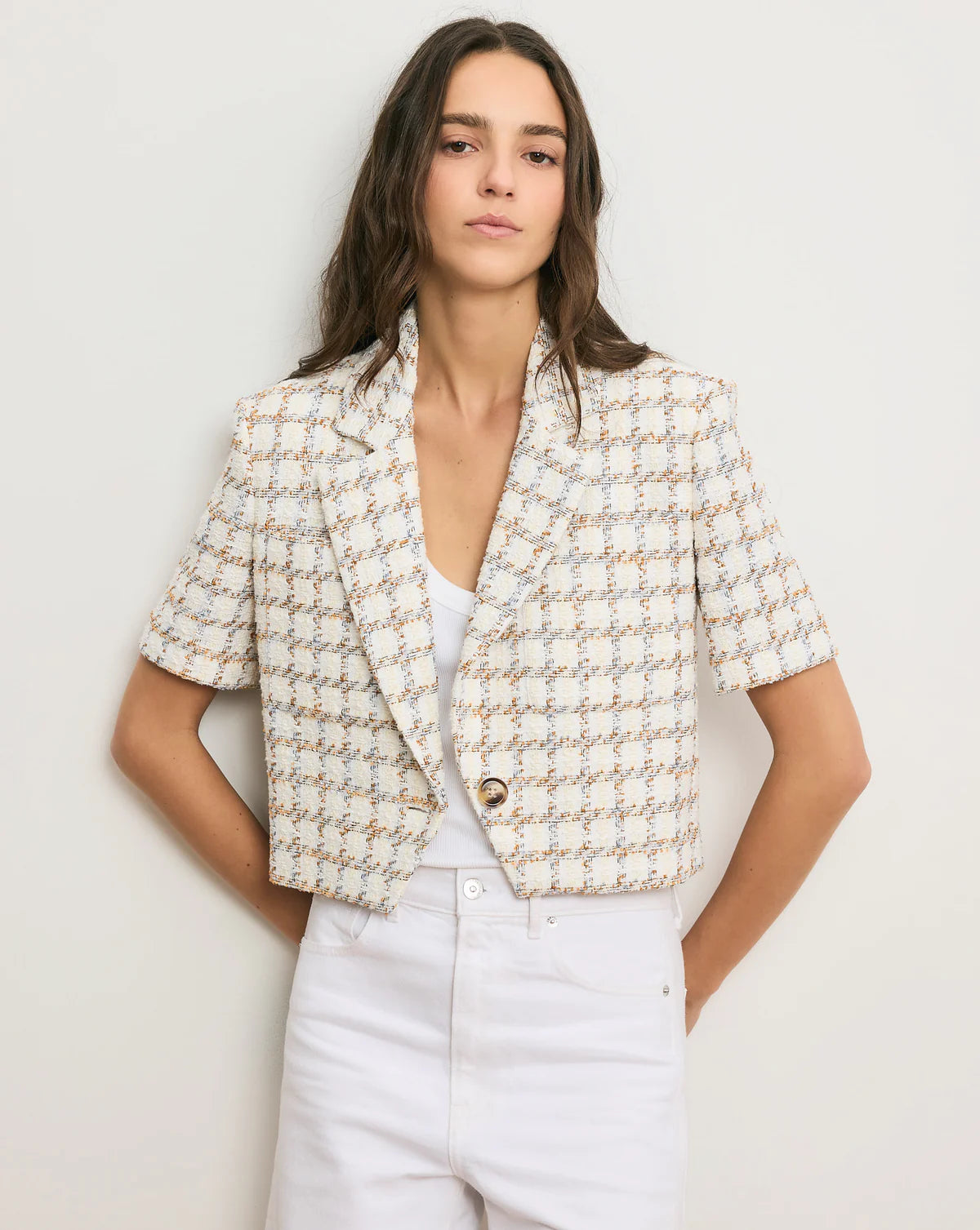 Montenegro Tweed Jacket - Ecru Multi by Veronica Beard | 25 South Boutiques