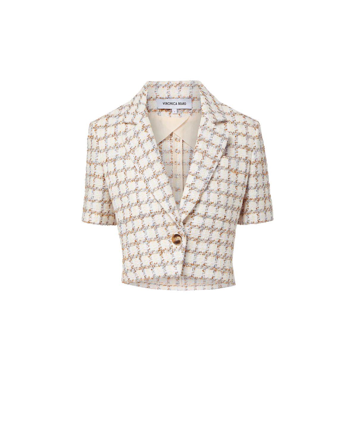Montenegro Tweed Jacket - Ecru Multi by Veronica Beard — view 4