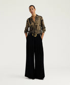 Momonì Arles Jacquard Lurex Jersey Shirt - Black Peach, view 6