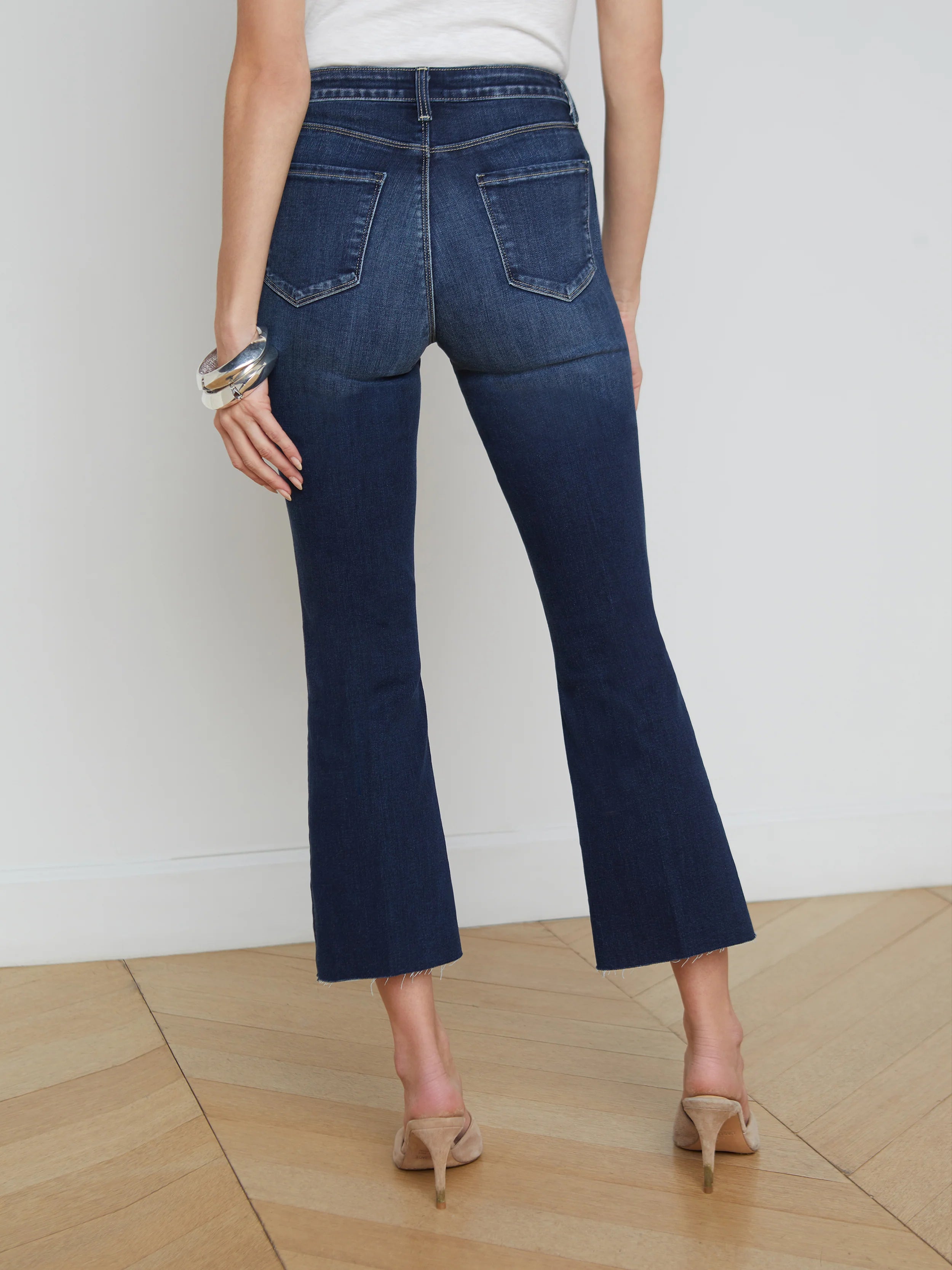 Kendra Cropped Flare Jean - Columbia by L'agence — view 3