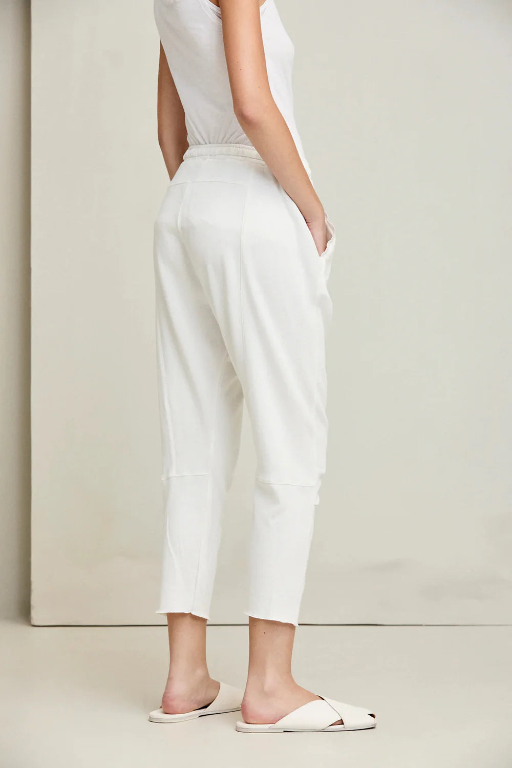 Ultra Light Sweat Pants - Natural by Kristensen — view 3