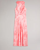 Foreste Cowl Neck Bias Cut Midi Dress - Coral by Ted Baker — view 6