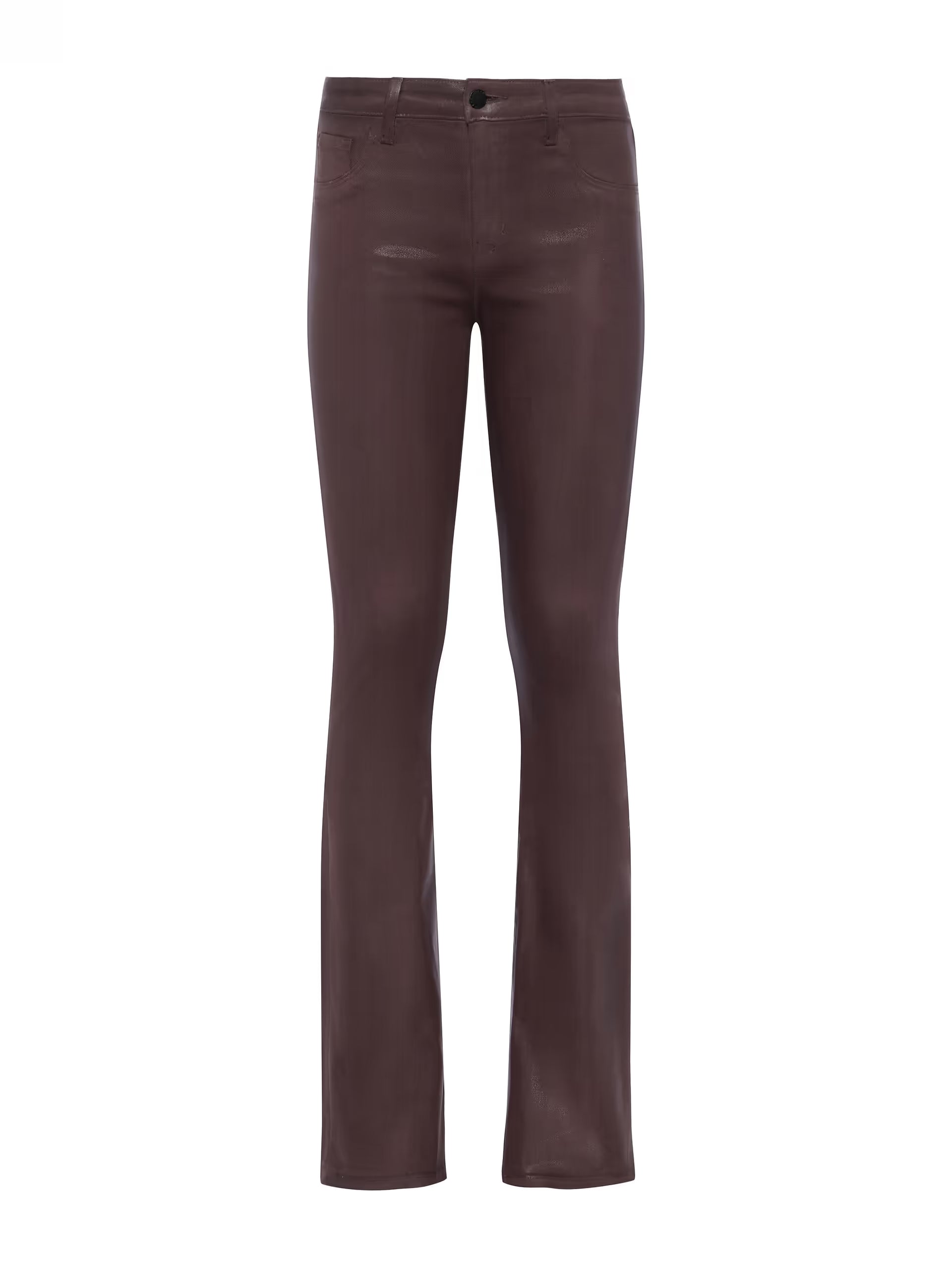 Selma Coated Bootcut Jean - Chocolate Coated by L'agence — view 5