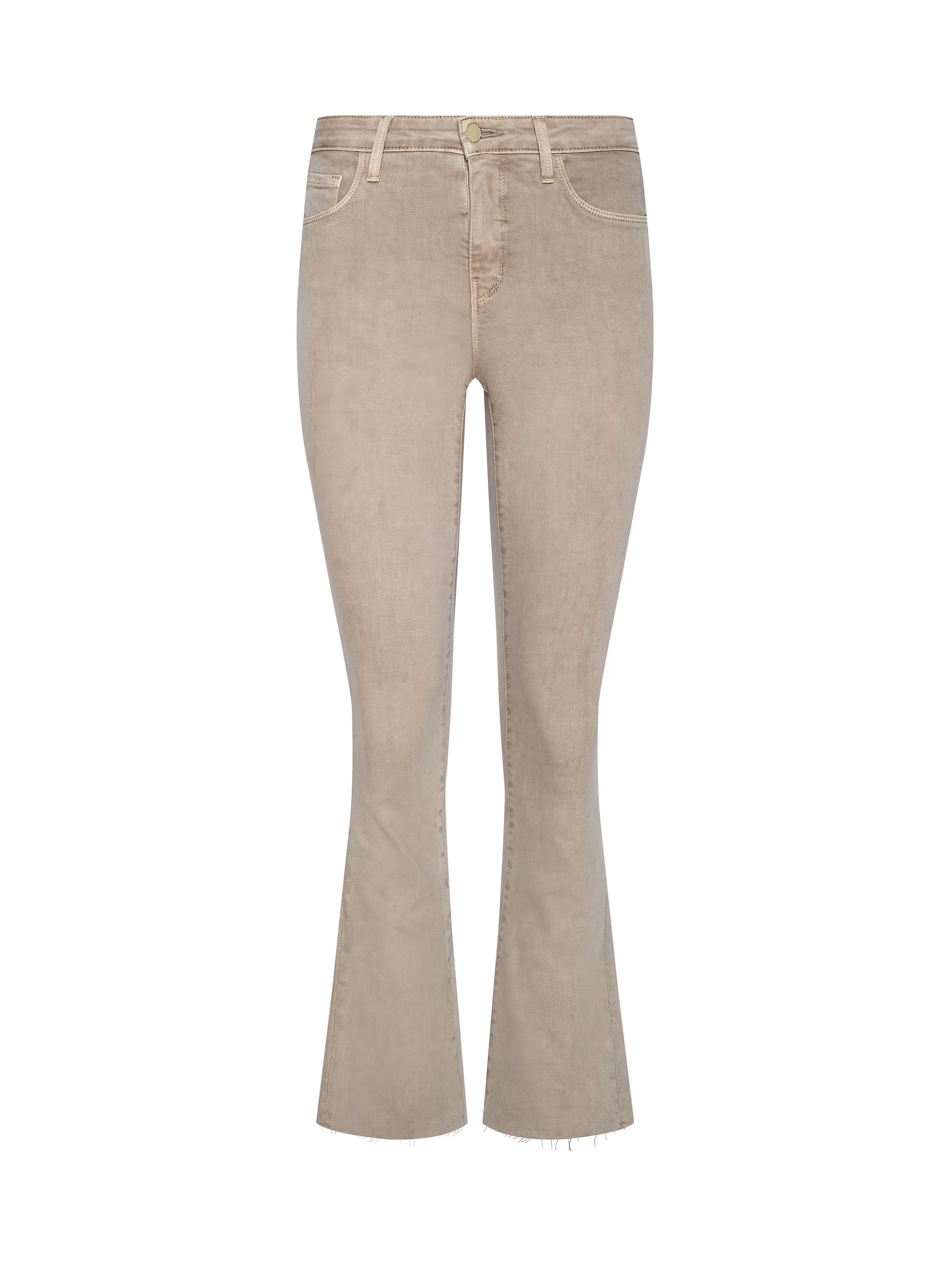Kendra Cropped Flare Jean - Biscuit by L'agence — view 5