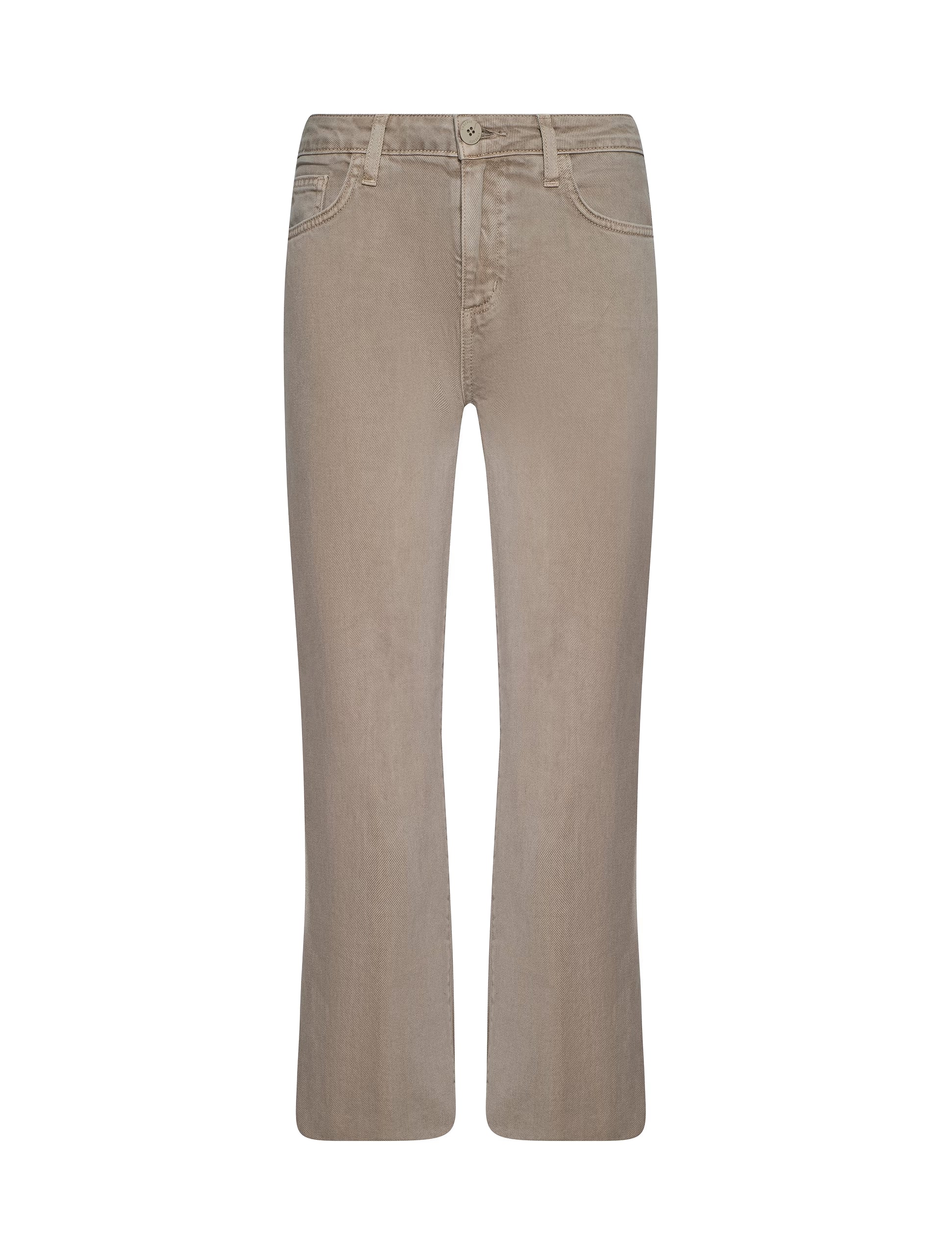 Wanda Cropped Wide Leg Jean - Biscuit by L'agence — view 5