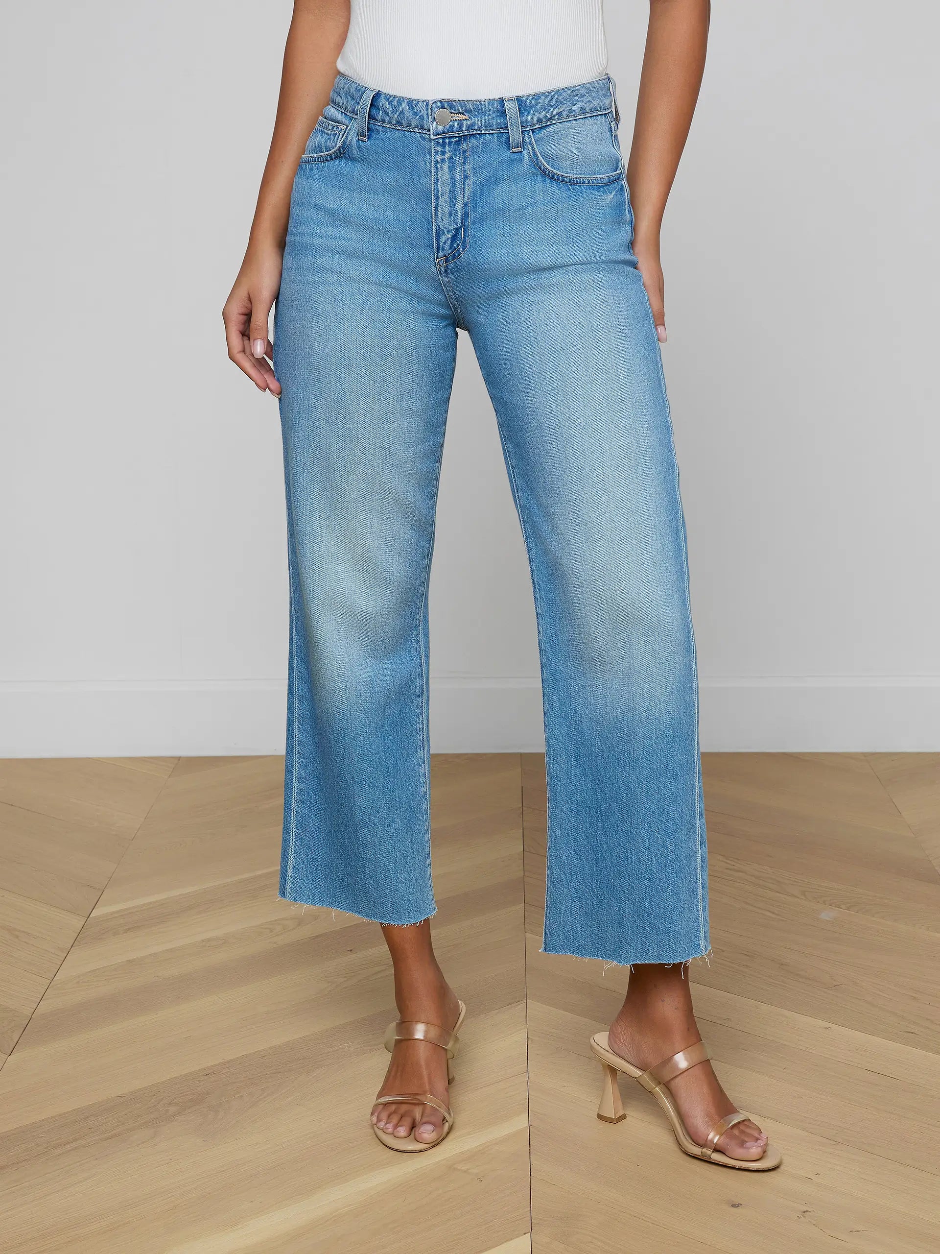Wanda Cropped Wide Leg Jean - Anaheim by L'agence — alternate view