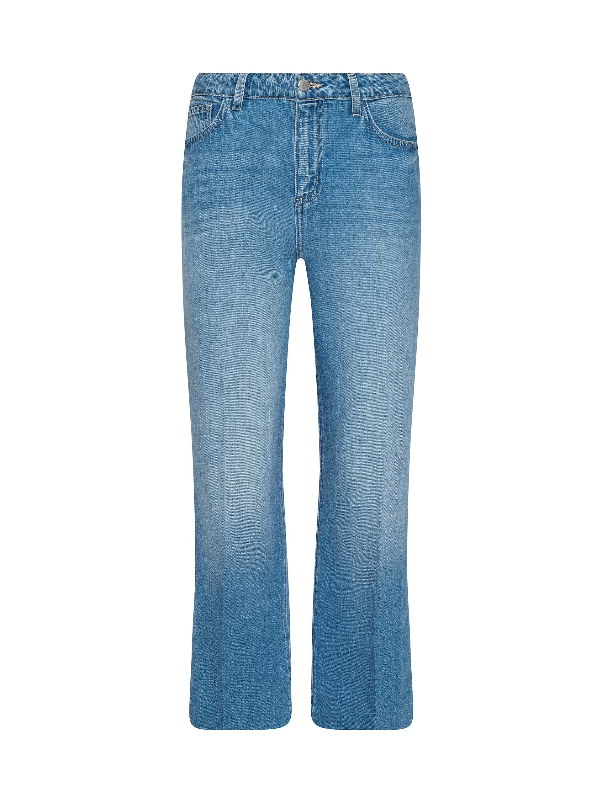Wanda Cropped Wide Leg Jean - Anaheim by L'agence — view 5