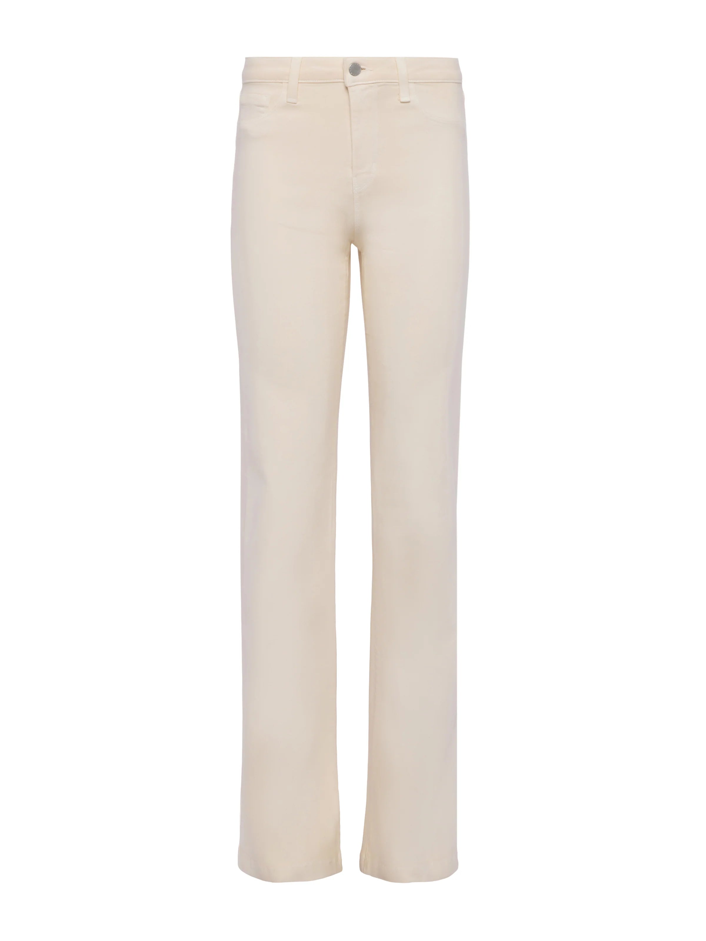 Clayton Coated Wide Leg Jean - French Vanilla by L'agence — view 5