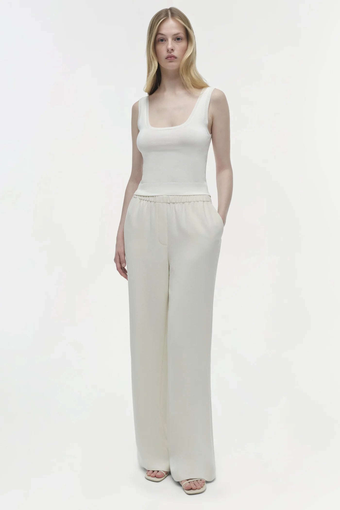 Cillian Straight Leg Pant - Snow by Jonathan Simkhai | 25 South Boutiques