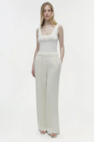 Cillian Straight Leg Pant - Snow by Jonathan Simkhai | 25 South Boutiques