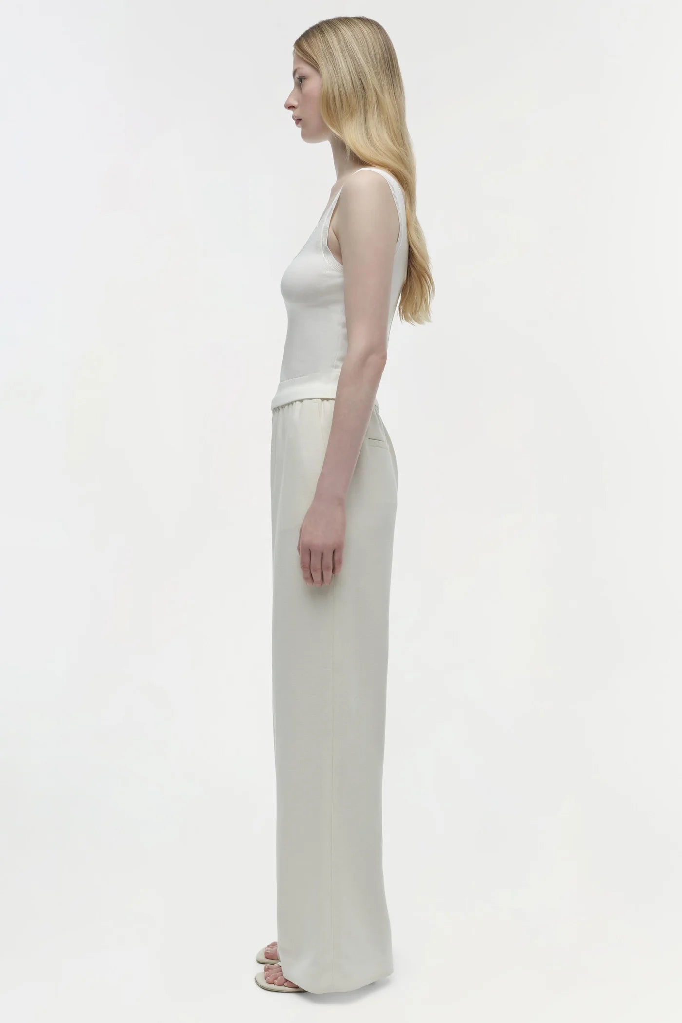 Cillian Straight Leg Pant - Snow by Jonathan Simkhai — alternate view