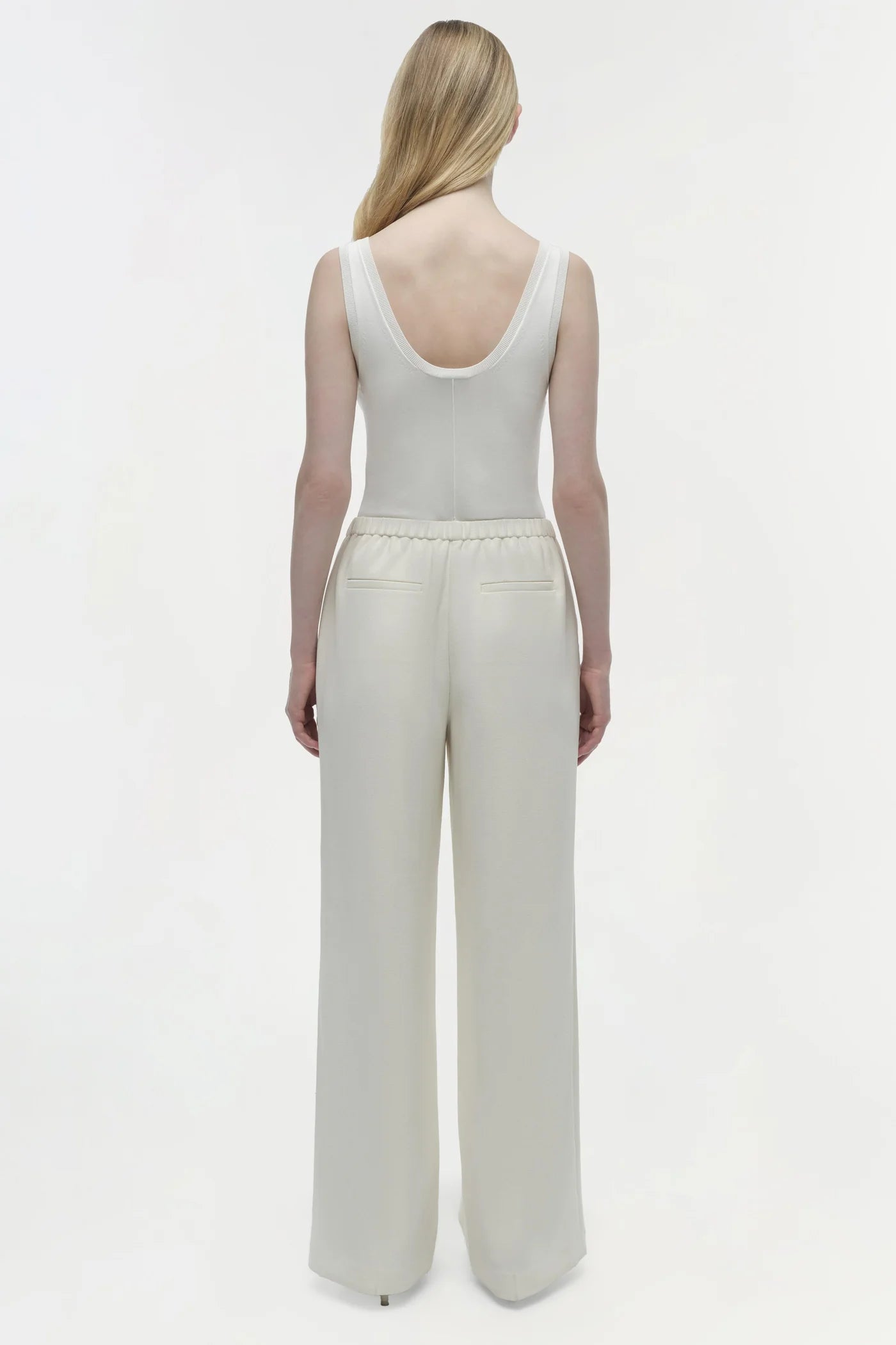 Cillian Straight Leg Pant - Snow by Jonathan Simkhai — view 3