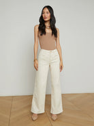 Alicent Wide Leg Jean - Macadamia by L'agence | 25 South Boutiques