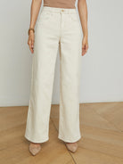 Alicent Wide Leg Jean - Macadamia by L'agence — alternate view