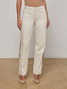 Jones Stovepipe Jean - Desert Tan / Taupe by L'agence — view 3