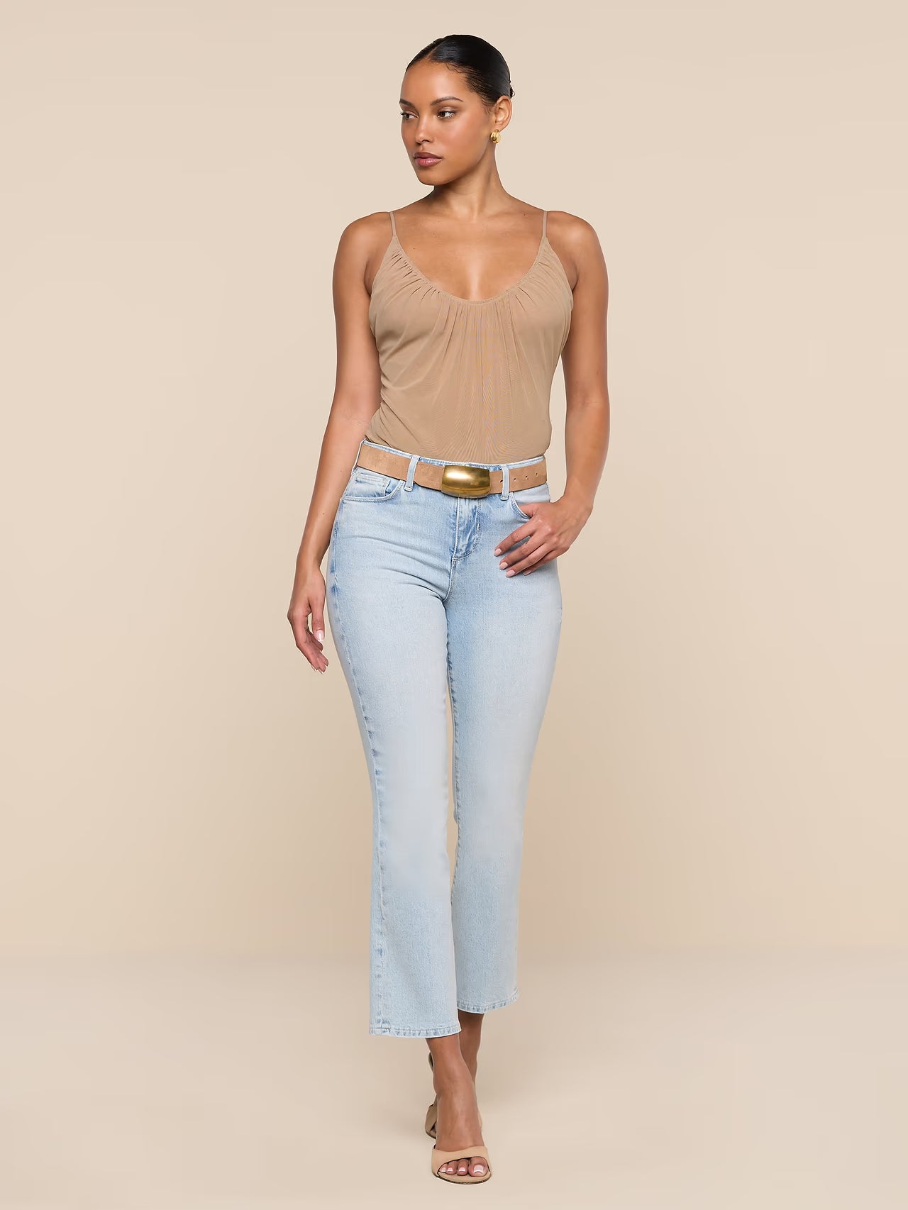 Tati Cropped Micro Boot Jean - Cabo by L'agence — view 3