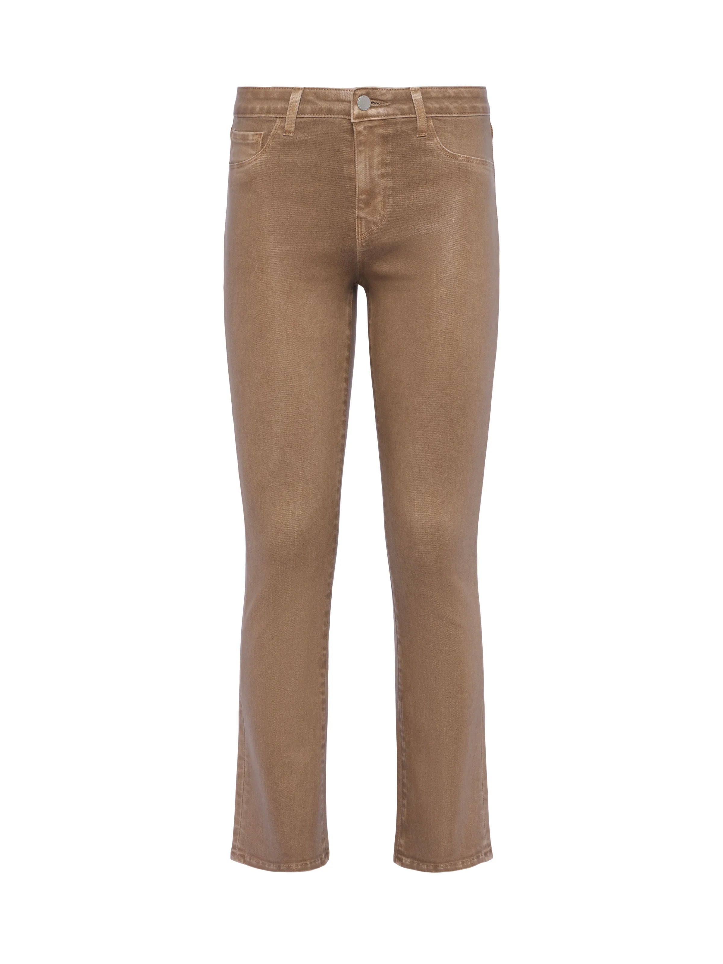 Tati Coated Micro Boot Jean - Rye Coated by L'agence — view 5