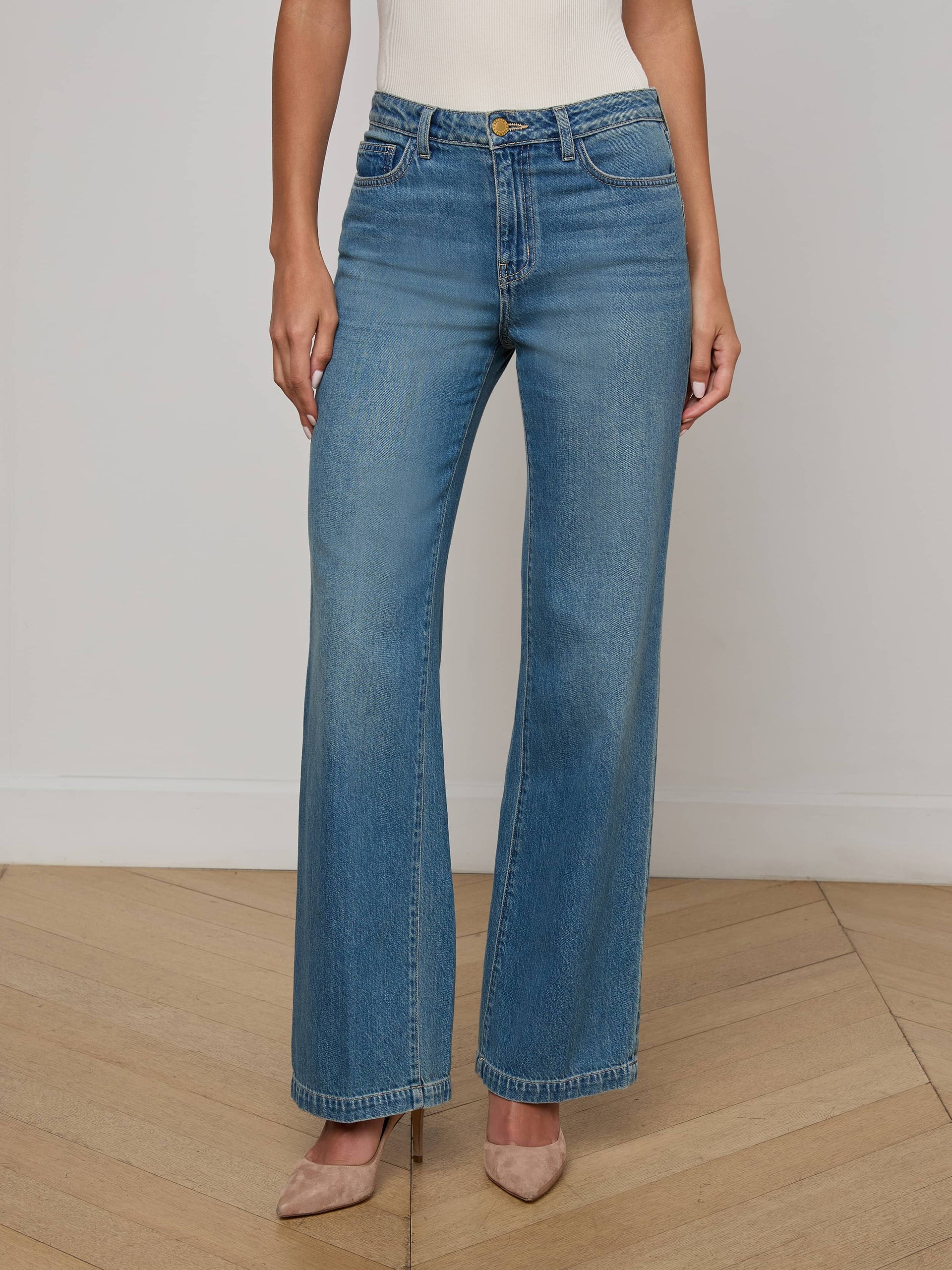 Scottie Wide Leg Jean - Fargo by L'agence — alternate view