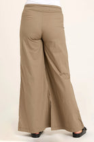 Terraced Wide Leg Pant - Truffle by XCVI — view 3