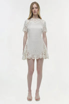 Morrigan Linen Mini Dress - Ivory by Jonathan Simkhai — view 3