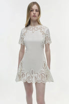 Morrigan Linen Mini Dress - Ivory by Jonathan Simkhai — alternate view