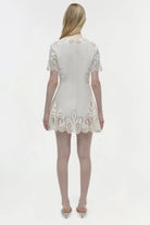 Morrigan Linen Mini Dress - Ivory by Jonathan Simkhai — view 5