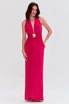 Radiant Jersey Halterneck - Pink by PatBo | 25 South Boutiques