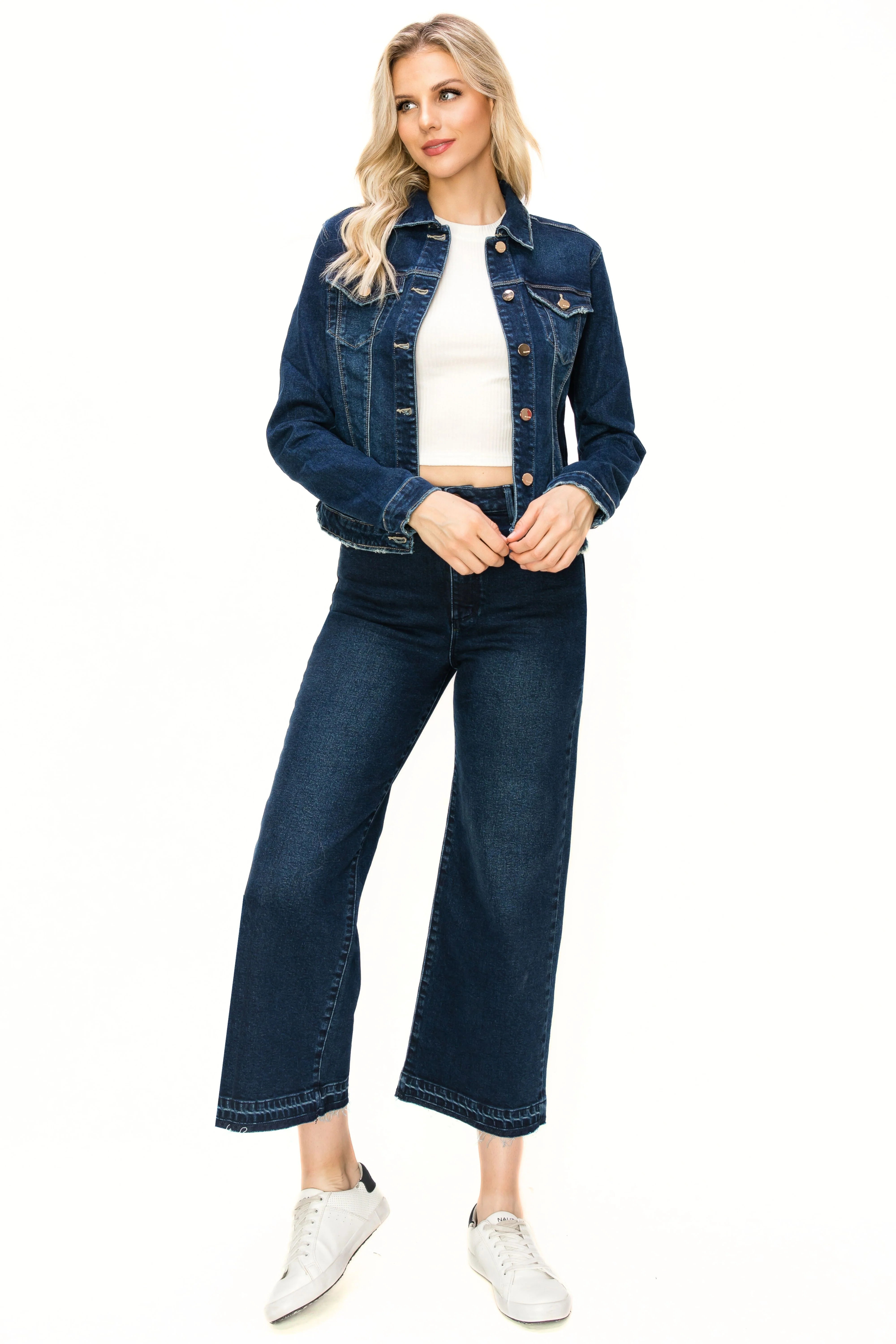 Alice High Rise Ankle Wide Leg - Indigo by Tractr | 25 South Boutiques