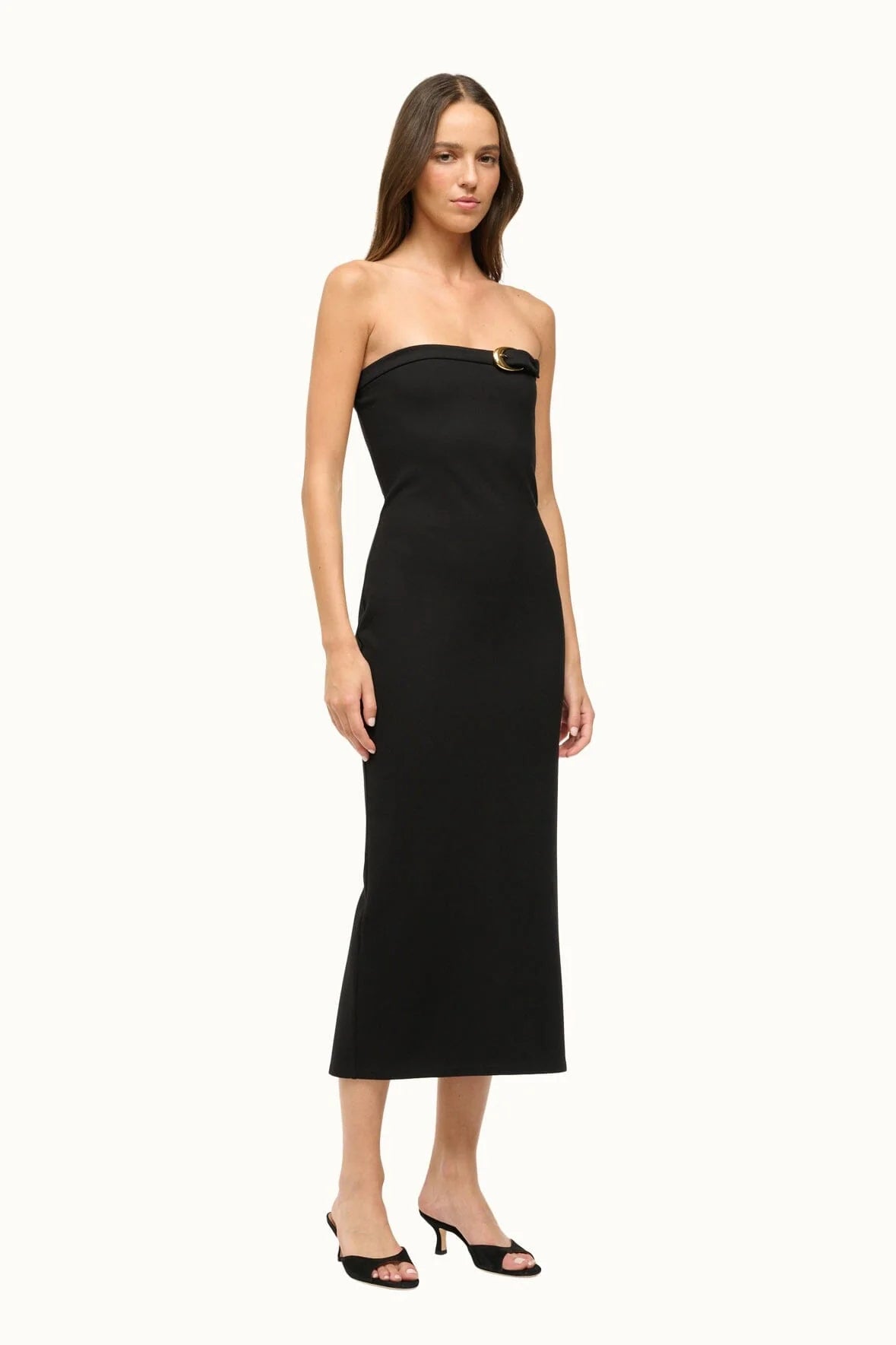 Beekman Dress - Black by STAUD — view 3