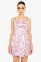 Clovis Mini Dress - Glowing Amethyst by Black Halo — alternate view