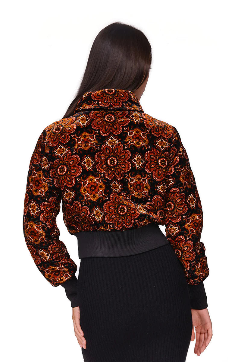 Vos Jacket - Scarf Medallion Chai Tea by Cara Cara — view 3