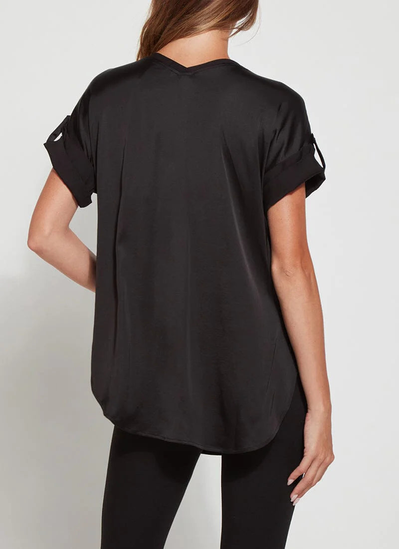 Santorini Top - Black by Lysse — view 3